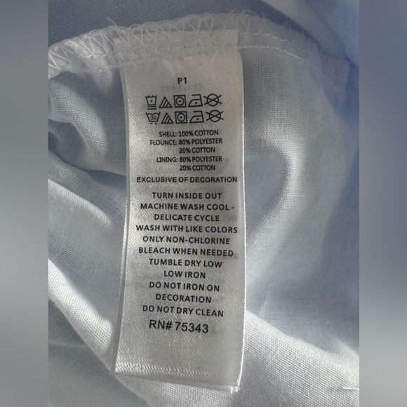 Savanna Girls Blue White Floral Stripe Bow Dress Sleeveless Size 3T (Estimated) - Picture 5 of 7